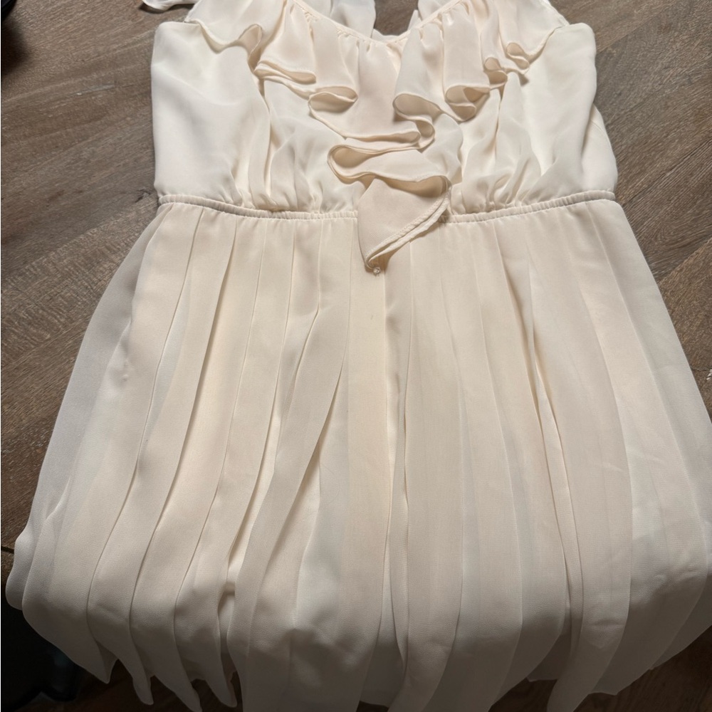 BCBGeneration Cream Mini Dress